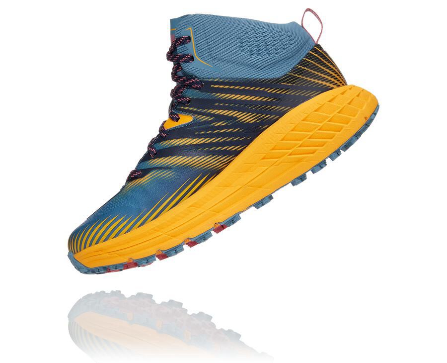 Hoka One One Spor Ayakkabı Kadın Mavi - Speedgoat Mid Gore-Tex 2 - SP6279034